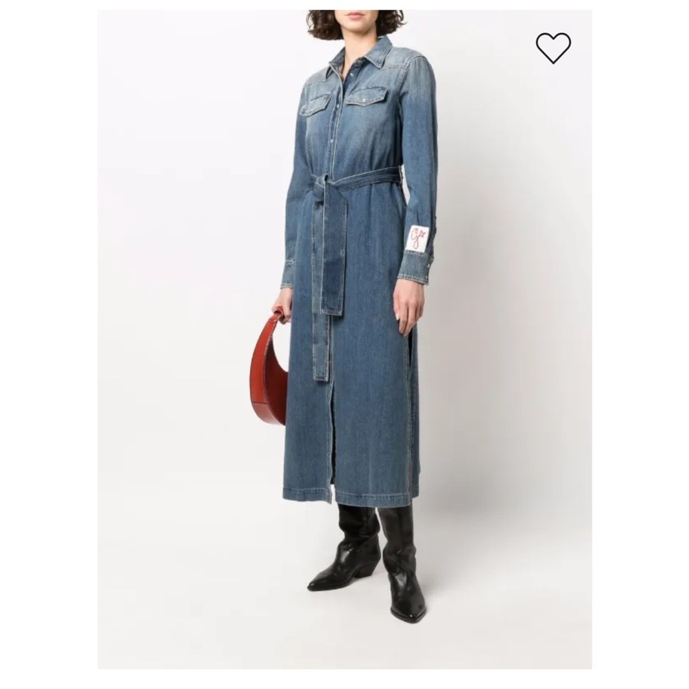 Golden Goose Blue Denim Long Sleeve Dress - Picture 4 of 15